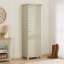 Marbury Sage Green Painted Single Hallway Coat & Shoe Cupboard