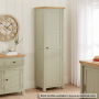 Marbury Sage Green Painted Single Shaker Kitchen Pantry Cupboard