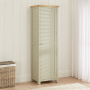 Marbury Sage Green Painted Single Shaker Linen Cupboard