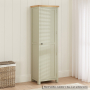 Marbury Sage Green Painted Single Shaker Linen Cupboard