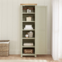 Marbury Sage Green Painted Single Shaker Linen Cupboard