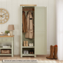 Marbury Sage Green Painted Single Shaker Kitchen Pantry Cupboard