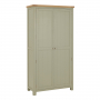 Marbury Sage Green Painted Double Hallway Coat & Shoe Cupboard