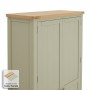 Marbury Sage Green Painted Double Hallway Coat & Shoe Cupboard