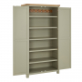 Marbury Sage Green Painted Double Shaker Kitchen Pantry Cupboard