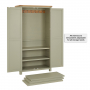 Marbury Sage Green Painted Double Shaker Kitchen Pantry Cupboard