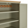 Marbury Sage Green Painted Double Shaker Kitchen Pantry Cupboard