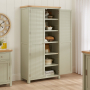 Marbury Sage Green Painted Double Shaker Kitchen Pantry Cupboard