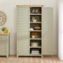 Marbury Sage Green Painted Double Shaker Kitchen Pantry Cupboard