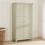 Marbury Sage Green Painted Double Shaker Linen Cupboard