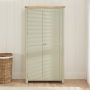 Marbury Sage Green Painted Double Shaker Linen Cupboard