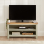 Marbury Sage Green Painted Small TV Unit Stand – Up to 50” TV Size