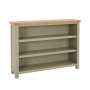 Marbury Sage Green Painted Wide Low Large Bookcase