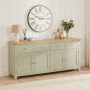 Marbury Sage Green Painted Extra Large 4 Drawer 4 Door Sideboard