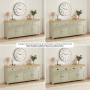 Marbury Sage Green Painted Extra Large 4 Drawer 4 Door Sideboard