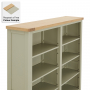 Marbury Sage Green Painted Grand Double Library Bookcase with 2 Drawers