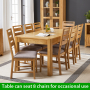 Soho Oak Medium Extending Dining Table – to seat 4 to 6 people