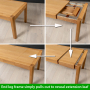 Soho Oak Medium Extending Dining Table – to seat 4 to 6 people