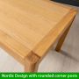 Soho Oak Medium Extending Dining Table – to seat 4 to 6 people