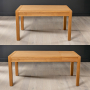 Soho Oak Medium Extending Dining Table – to seat 4 to 6 people