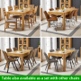 Soho Oak Medium Dining Table with 4 qty Brogan Charcoal Chair Set