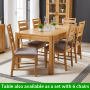 Soho Oak Large Extension Dining Table 180-220cm