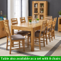 Soho Oak Large Extension Dining Table 180-220cm