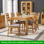 Soho Oak Dining Chair with Fabric Seat Pad