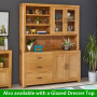 Soho Oak Large Sideboard with 3 Drawers and 2 Doors