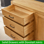 Soho Oak Large Sideboard with 3 Drawers and 2 Doors