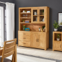 Soho Oak Large Glazed Dresser