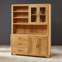 Soho Oak Large Glazed Dresser