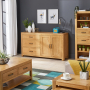 Soho Oak Large Sideboard with 3 Drawers and 2 Doors