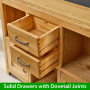 Soho Oak Low Open Display Shelf Unit 