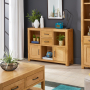 Soho Oak Low Open Display Shelf Unit 