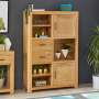 Soho Oak Tall Open Display Shelf Unit 