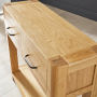 Soho Oak 2 Drawer Console Hall Table