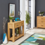 Soho Oak 2 Drawer Console Hall Table