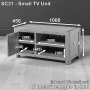 Soho Oak Small TV Unit - Up to 50” TV Size