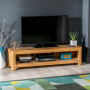 Soho Oak Open Low Widescreen TV Unit - Up to 65” TV Size