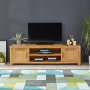 Soho Oak Extra Large Widescreen TV Unit - Up to 80” TV Size