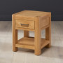 Soho Oak 1 Drawer Lamp Side Table