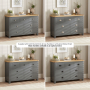 Marbury Slate Grey Painted 3 over 4 Drawer Wide Chest