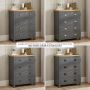 Marbury Slate Grey Painted 2 over 3 Drawer Chest