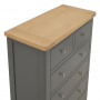 Marbury Slate Grey Painted 2 over 4 Drawer Chest