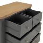 Marbury Slate Grey Painted 2 over 4 Drawer Chest