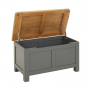 Marbury Slate Grey Painted Blanket Bedding Box