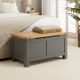 Marbury Slate Grey Painted Blanket Bedding Box