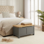 Marbury Slate Grey Painted Blanket Bedding Box