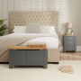 Marbury Slate Grey Painted Blanket Bedding Box